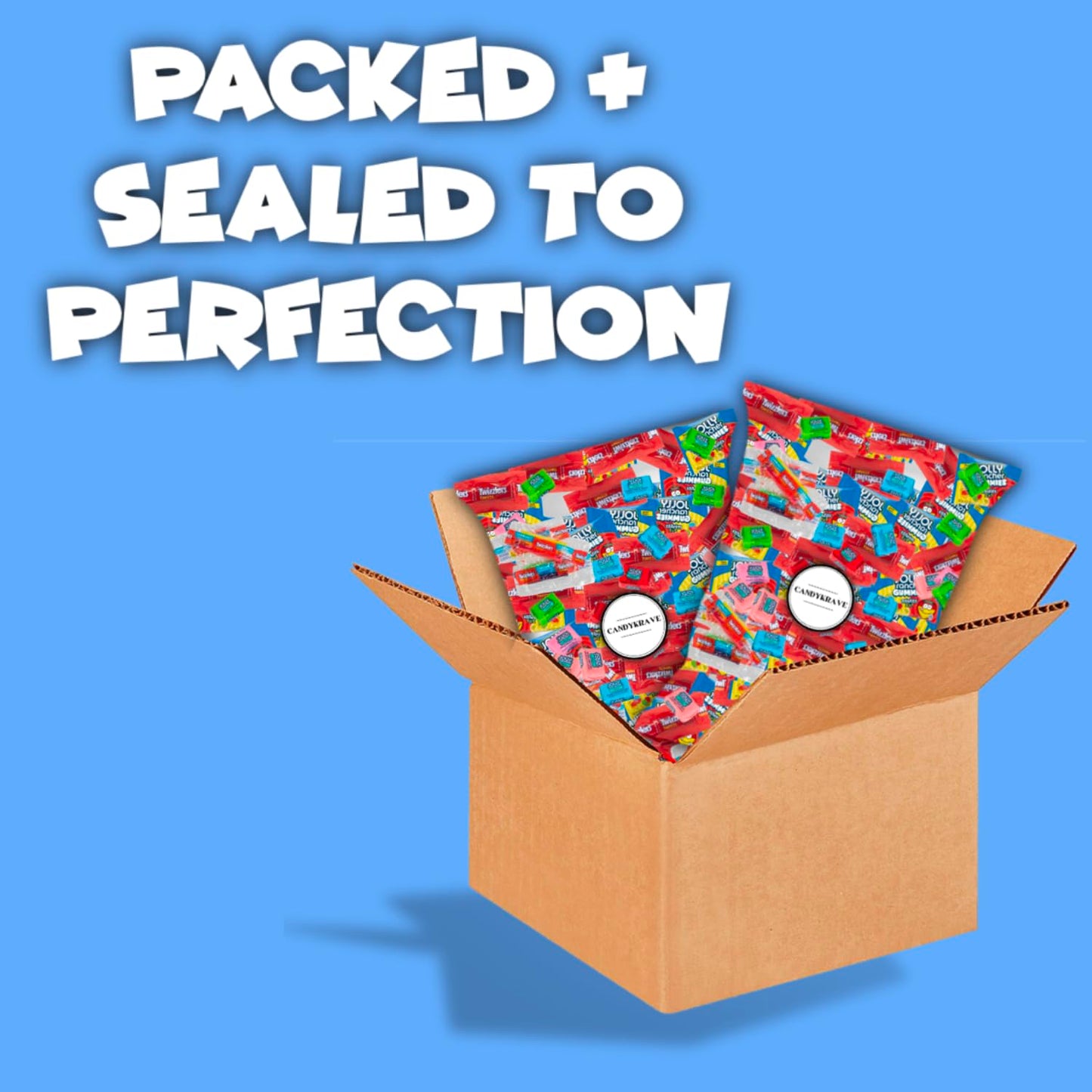 CandyKrave Candies with 6 Pounders pack of 4 Gummies Sweets Assortment Bulk Candy Variety Pack Individually Packed (Twizzlers Rainbow and Strawberry