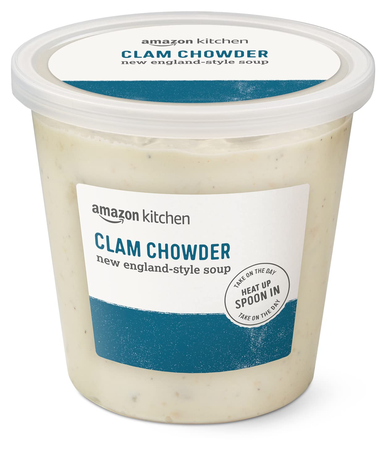 Amazon Kitchen, Clam Chowder New England-Style Soup, 24 oz