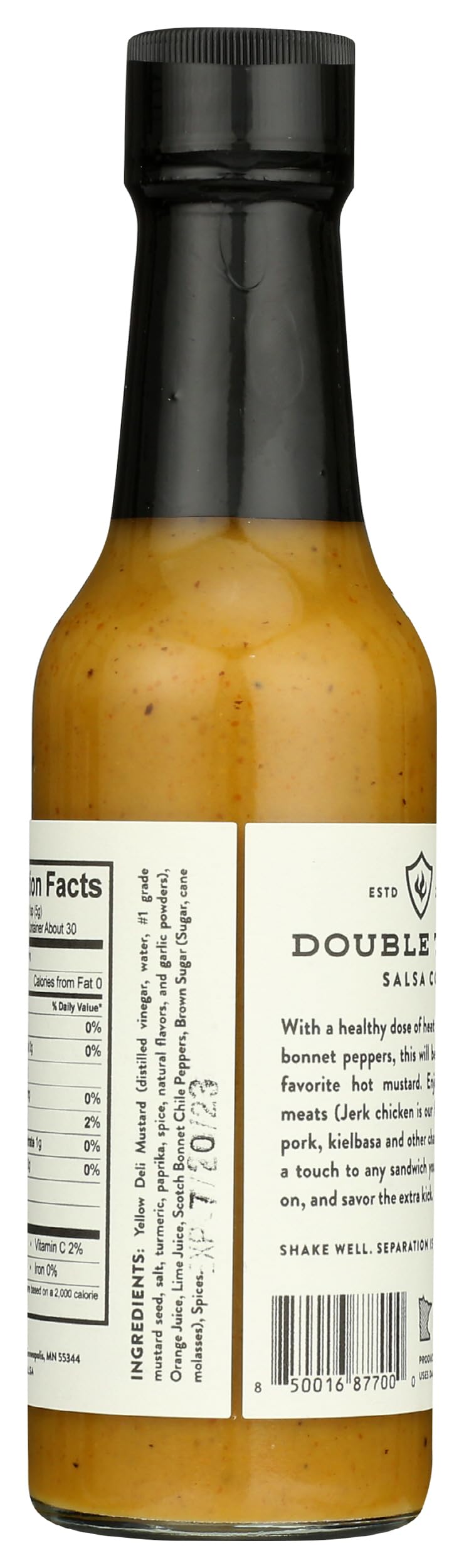 Double Take Salsa Scotch Bonnet Hot Mustard Sauce, 5 OZ