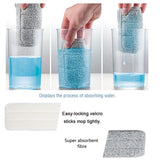 Wet Mop 24" Microfiber Mop Heavy Duty Floor Pads Replacement Kit 6 Pack Reusable Mop Head
