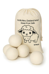 Natural Wool Dryer Balls | Reusable Natural Fabric Softener | Reduces Wrinkles & Drying Time | Large Dryer Balls is a Better Alternative to Plastic