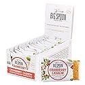 Big Spoon Roasters Cranberry Cashew Nut Butter Bars - Low Carb, High Protein Bars w/Pea Protein - Vegan Snacks w/Peanut & Almond Butter - Gluten-free