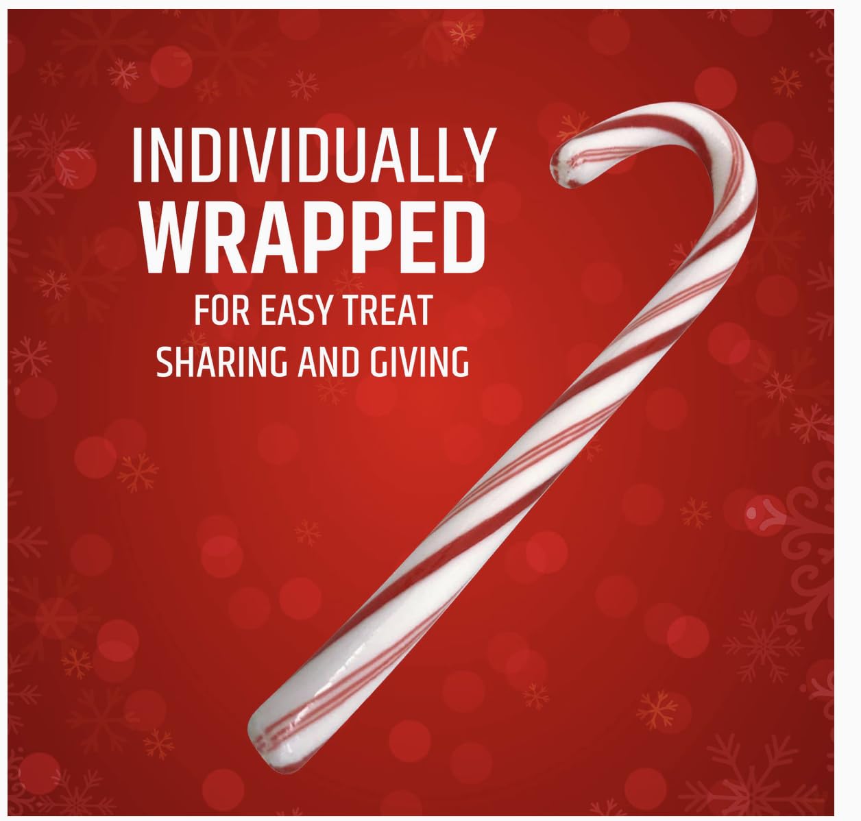 CANDY CANES (144 COUNT) -12 PACK, Peppermint Candy Canes, Individually Wrapped Bulk Candy Canes, Christmas Candy, Stocking Stuffers for Kids, Holiday