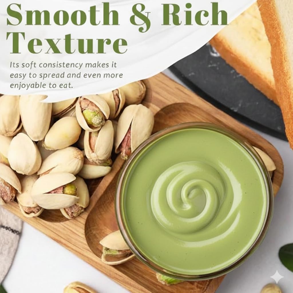 Ceres Gourmet Pistachio Cream Spread, 7 oz, 30% Real Pistachio Butter for Dubai Chocolate Bar Kit, Premium Crema de Pistacho, Smooth Gluten-Free No