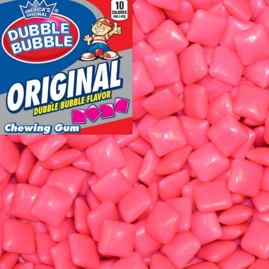 Dubble Bubble Original Pink Chewing Gum - 3 lb. Bulk Bag