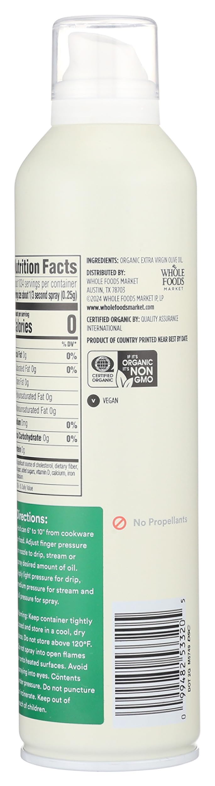 365 by Whole Foods Market Organic Extra Virgin Olive Oil Spray Value, 10 FZ