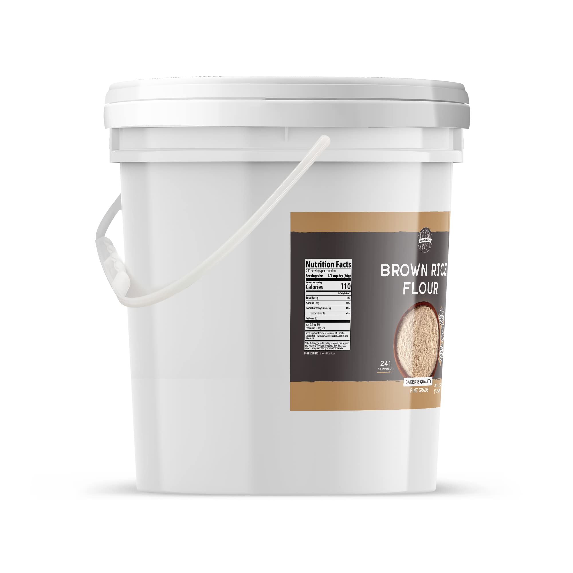 Birch & Meadow 3.5 Gallons, Brown Rice Flour, Gluten-Free, Non-GMO