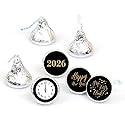 Big Dot of Happiness New Year's Eve - Gold - 2026 New Years Eve Party Round Candy Sticker Favors - Labels Fit Chocolate Candy (1 Sheet of 108)