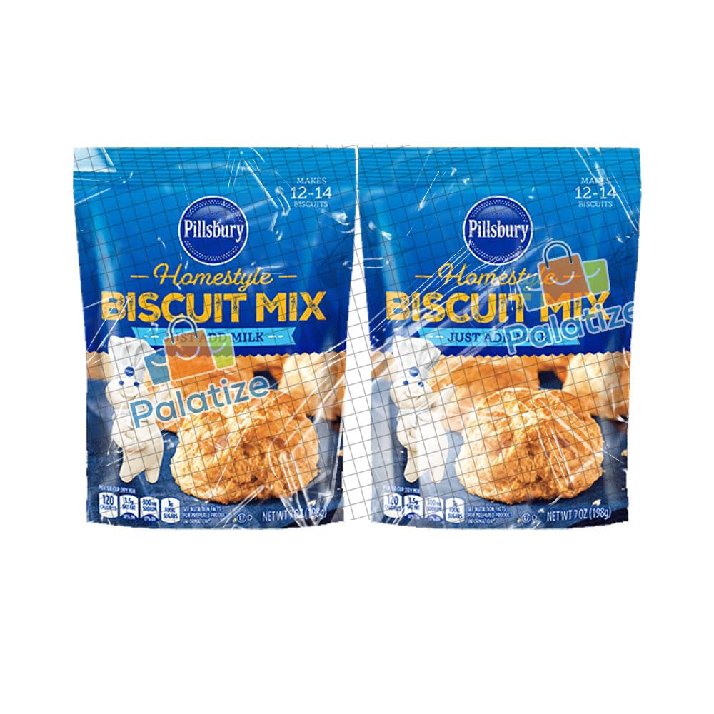 Pillsbury Homestyle Biscuit Mix, 7 oz - Palatize Pack of 2