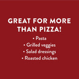 DeLallo 4 Spice Variety Pizza Seasoning Shaker, with Red Pepper, Garlic, Cheese, Italian Herb, Italian Seasoning for Garlic Knots and Calzones, 3.2 oz