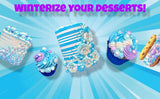 Snowflake Crystals Sanding Sugar | Sprinkles | Snowflake Sprinkles | Blue Sugar | Blue Sprinkles | Cookie Sprinkles | Manvscakes