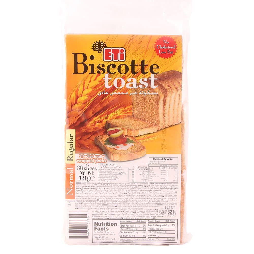 Eti Biscotte Toasted Regular Bread (36 Slices) 321g