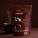 Goldbury Delights Buzzed & Toffeed Coffee Toffee, 6.4 oz (Pack of 1) - Creamy, Buttery, and Delicious Individually Wrapped Chewy Coffee Toffee Candy