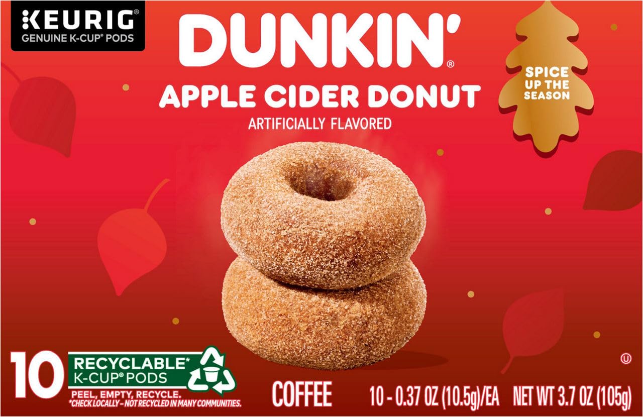 Dunkin, Apple Cider Donut K-Cups, 10 Count
