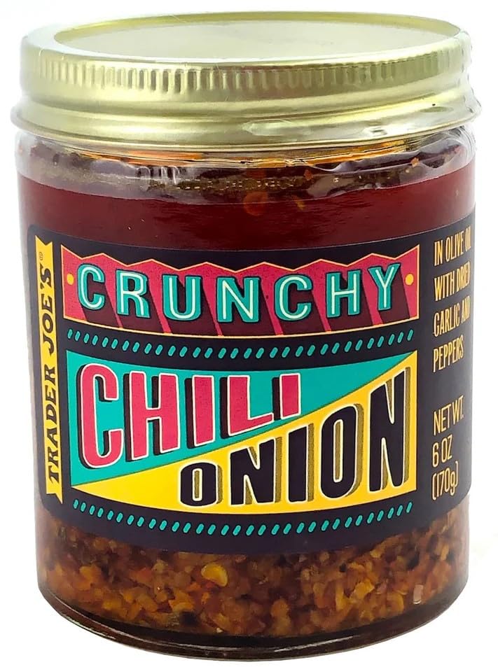 Trader Joe's Chili Onion Crunch, 6 oz (Pack of 2)
