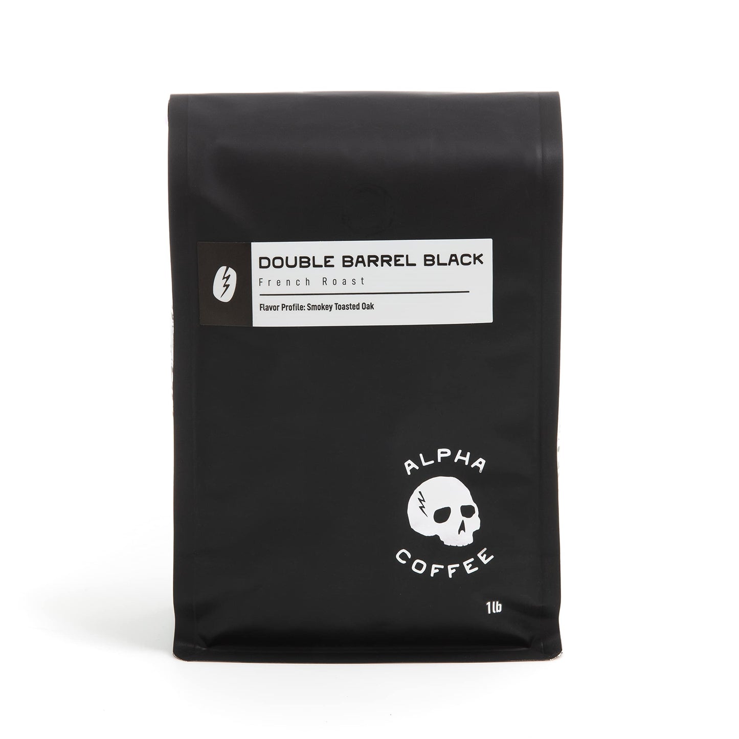 Alpha Coffee - Double Barrel Black - 16 oz. Premium Gourmet Craft Dark/French Roast Coffee | Veteran Owned - Specialty Small Batch Roasted Coffee