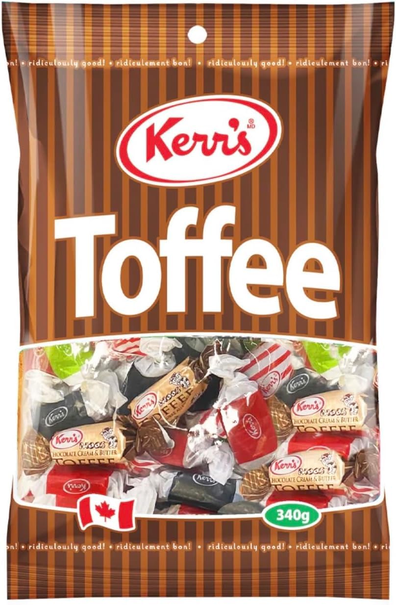Kerr's Assorted Toffee Candies, 340g/15 oz., Bag