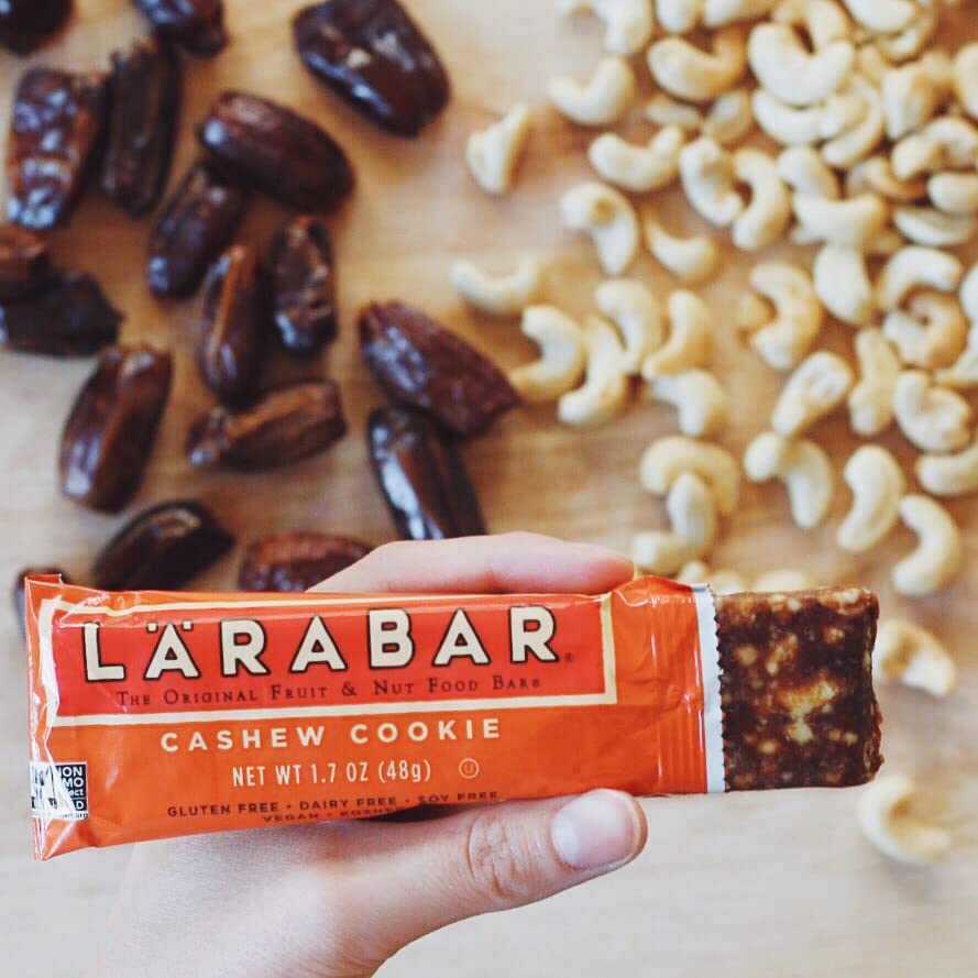 Larabar Cashew Cookie, Fruit and Nut Bars, Gluten Free and Vegan, 30.6 oz, 18 Ct