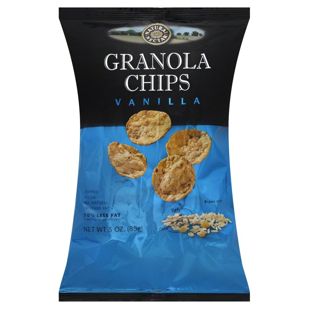 Natural Nectar Granola Chips, Vanilla, 3 Ounce (Pack of 9)