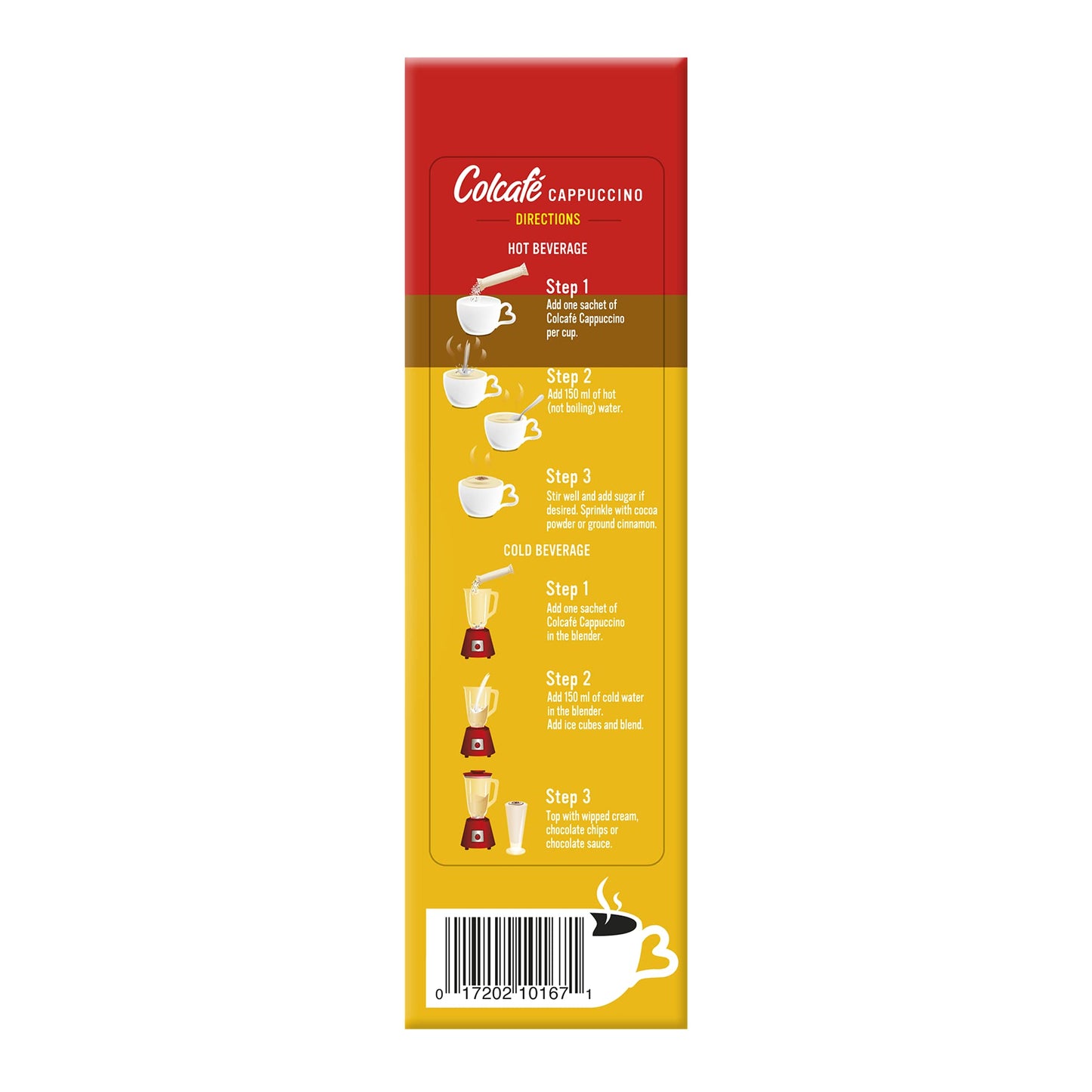 Colcafé Caramel Cappuccino Instant Mix | Convenient & Portable Packs | 100% Colombian Coffee | Make Hot or Cold | 6 Count (Pack of 2)