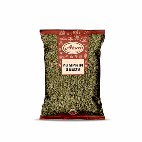 Aiva Pumpkin Seeds Raw (4 LB Bulk) - Premium Whole Pepitas for Snacking, Baking, Salad Toppings, Cereal, Roasting and Cooking Shelled Pepitas