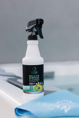 Spa & Hot Tub Surface Cleaner - All Natural Lemon/Lime Scent, Removes Scale, Dirt, Grime, & Hard Water | Ideal for Hot Tubs, Swim Spas, Bath Tubs