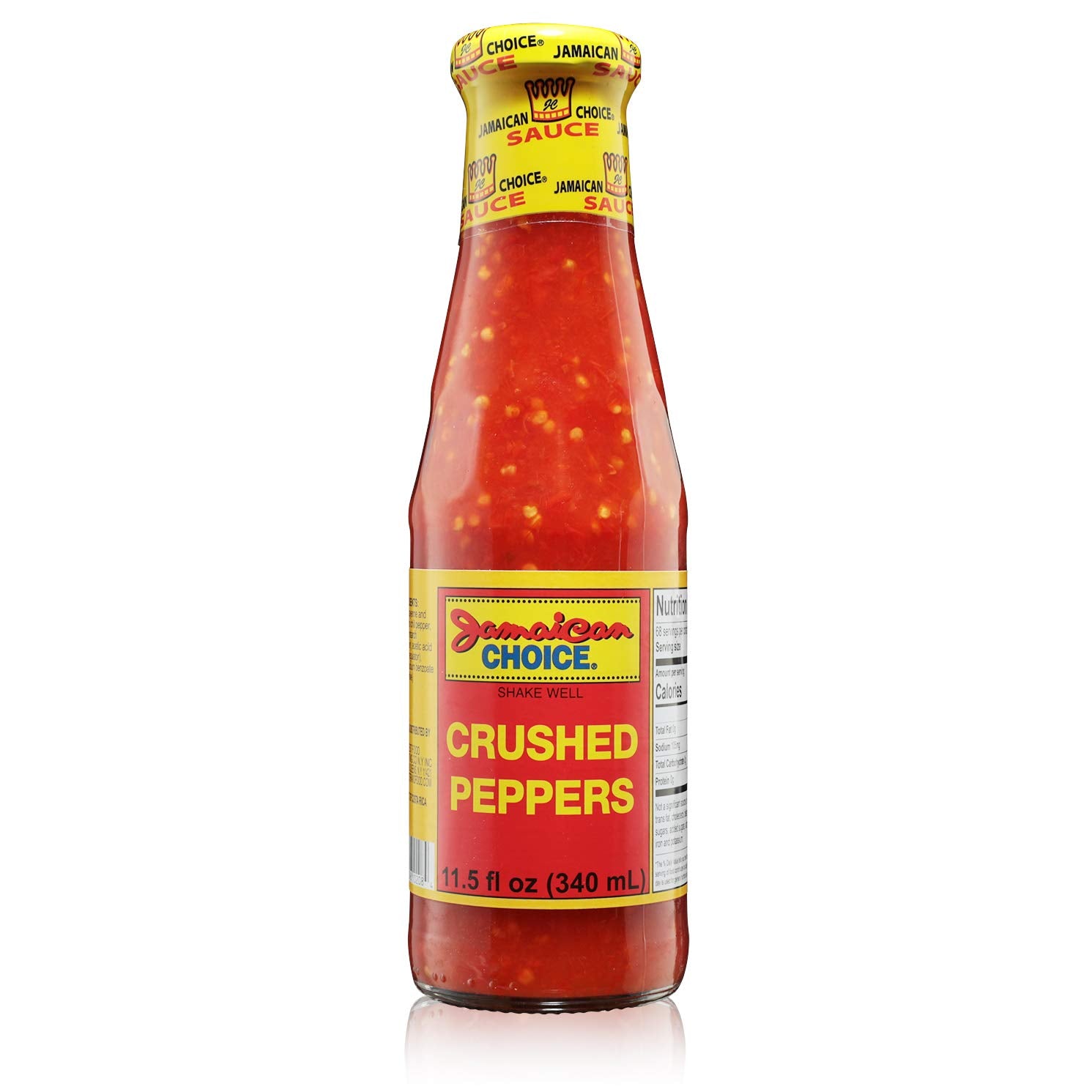 Crushed Pepper Hot Sauce | 11.5oz -by Jamaican Choice (Large (11.5 oz))