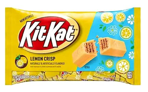 Hershey (1 bag) Easter KitKat Miniatures Lemon Crisp Candy - Crisp Waffers in Lemon Flavored Creme - 7.5 oz / 212 g