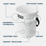 YETI Loadout 5-Gallon Bucket, Impact Resistant Fishing/Utility Bucket, Desert Bloom