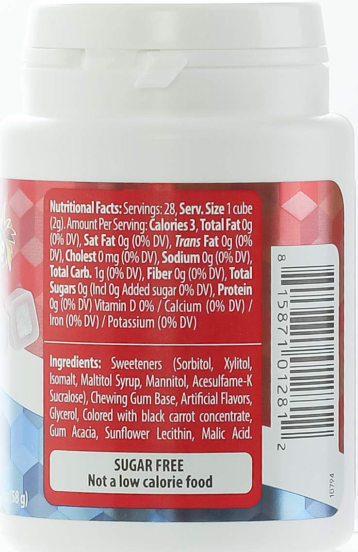 Elite Bazooka Flavored Gum Cubes Sugar Free Bubble Gum Cubes, 2oz (6 Pack) "IMPORTED FROM ISRAEL" Aspartame Free, Gluten Free