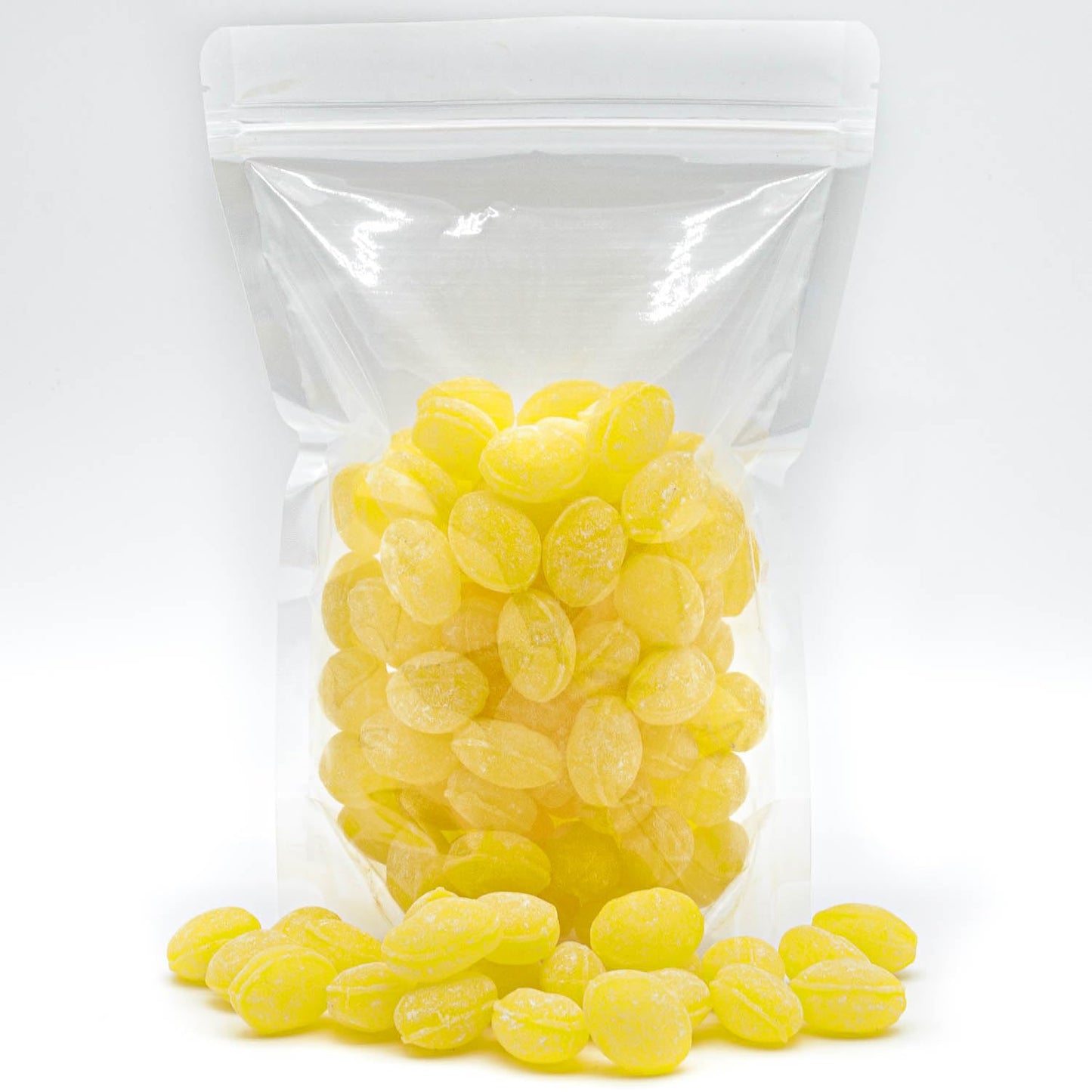 Sanded LEMON Drops Hard Candy 2 lb - Bulk, Old Fashioned Candy, Natural Flavor, Fat Free