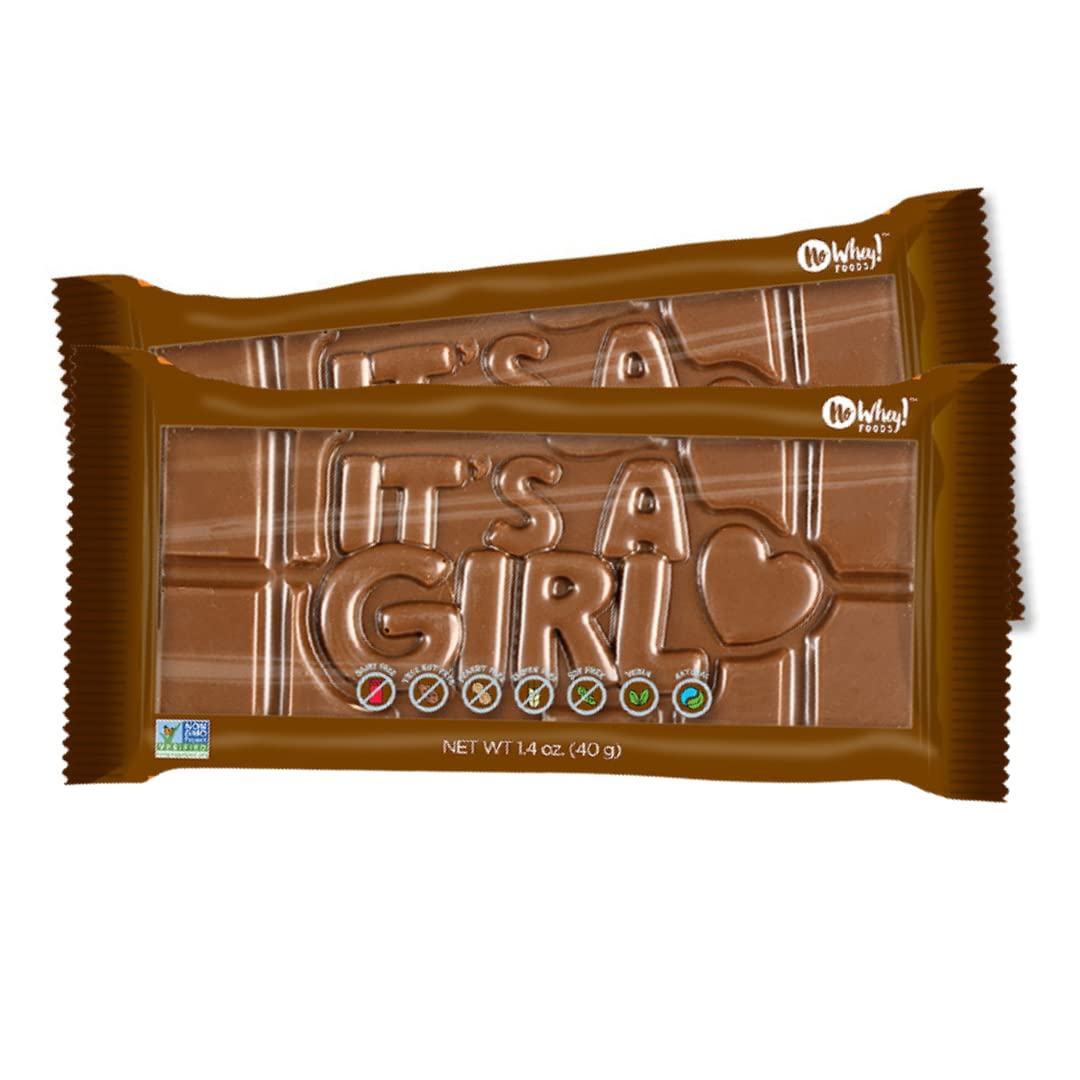 It's A Girl 3D Bars, 2 PACK - Vegan, Dairy & Nut Free, Allergy Friendly