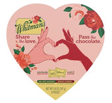 Whitman's Valentine's Day Heart Box - Assorted Milk Chocolate Pecan and Dark Chocolate Sea Salt Caramel - 6 Pieces Per Box - Start a New Tradition