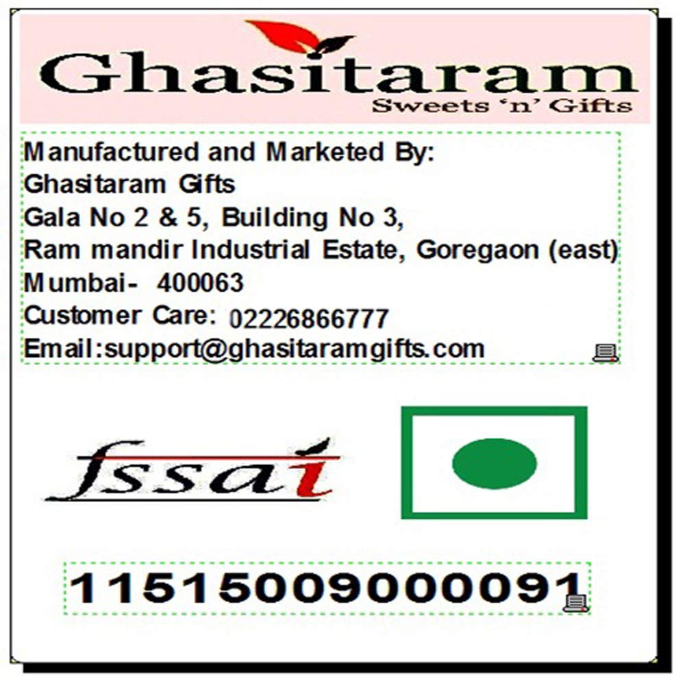 Ghasitaram Gifts Rakhi Gifts for Brothers Rakhi Chocolate Golden Crystal Stone Chocolate Thali with Pearl Rakhi