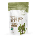 Halo Naturals Organic Blessed Thistle Herb Cut & Sifted, 4 Ounces (Cnicus benedictus) USDA Certified | Resealable Pouch| Packaged in The USA