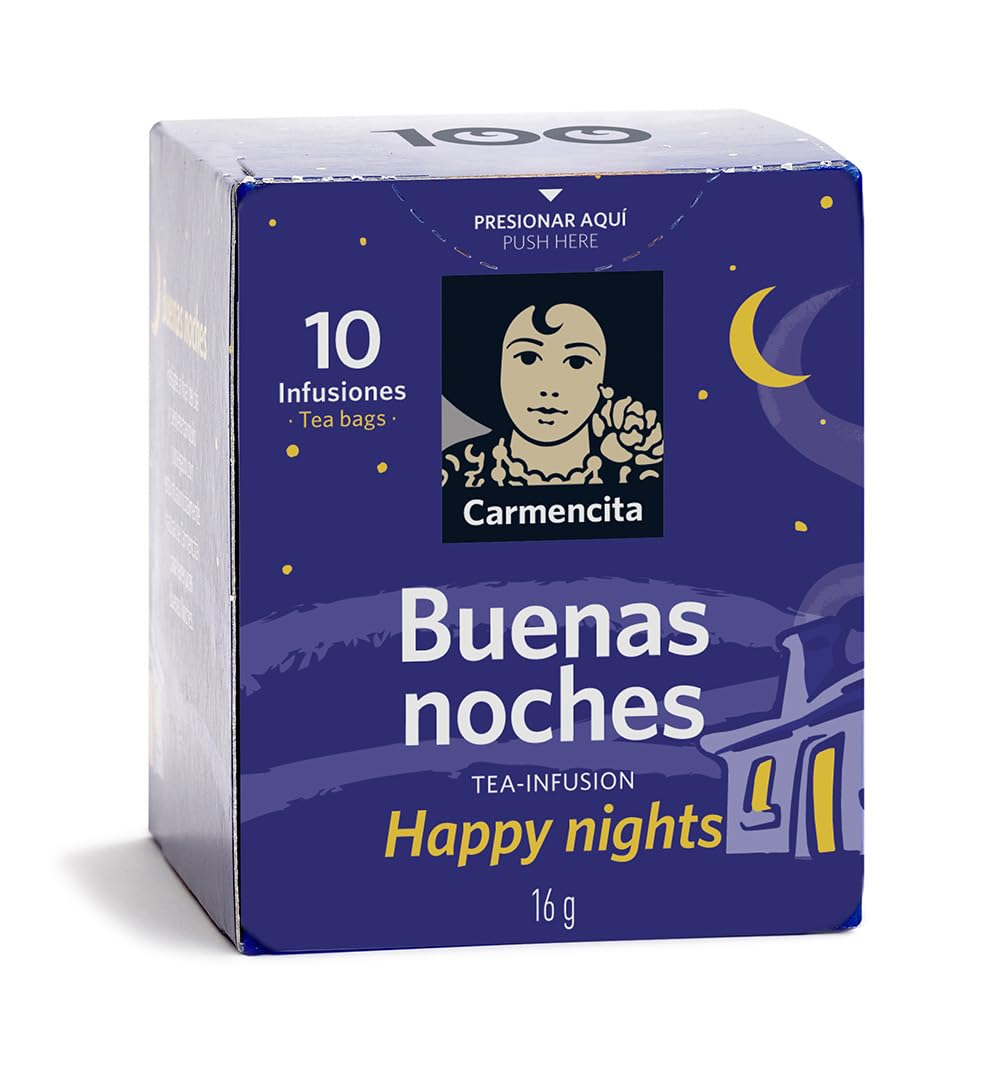 Carmencita. Happy Nights Tea Infusion. Buenas Noches (10 bags). 16g (0.56oz).