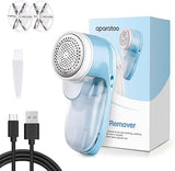 Fabric Shaver, Lint Remover for Clothes, Electric Lint Remover with 3 Replaceable Blades, Removes Fabric Pills, Rechargeable Sweater Defuzzer Pill