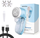 Fabric Shaver, Lint Remover for Clothes, Electric Lint Remover with 3 Replaceable Blades, Removes Fabric Pills, Rechargeable Sweater Defuzzer Pill