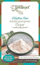 Heartland Gourmet Gluten Free Flour Mix | Celiac Safe Flour | Product of Nebraska | 48 Ounce Box | Pack of 1