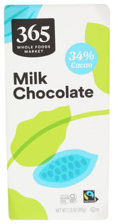 365 by Whole Foods Market, Milk Chocolate Bar, 2.8 Ounce