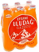 ULUDAG Portakal GAZOZ Legendary Soft Drink Orange Flavored Soda (6x250ml)