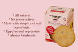 Cranberry Pistachio Orange Cookies- Holiday Gourmet Cookies, 100% Egg-Free & Vegetarian, Handmade Bakery-Style with Real Butter & Orange Zest, No