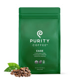 Purity Coffee EASE Low Acid Dark Roast Whole Bean (12oz Bag) | Specialty-Grade USDA Organic Arabica Blend | Third Party Tested for Mold, Mycotoxins