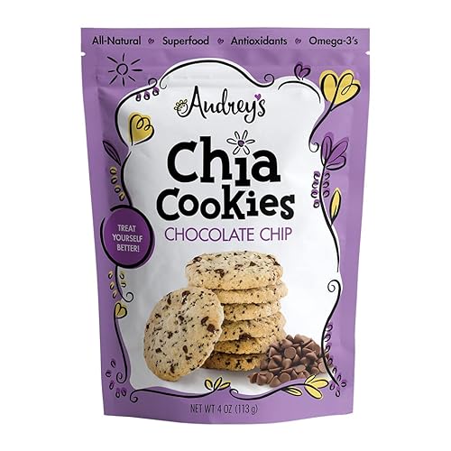 Audrey's Chia Cookies - (Chocolate Chip, 3 Pack), Natural, Antioxidants, Omega-3's, Non-GMO