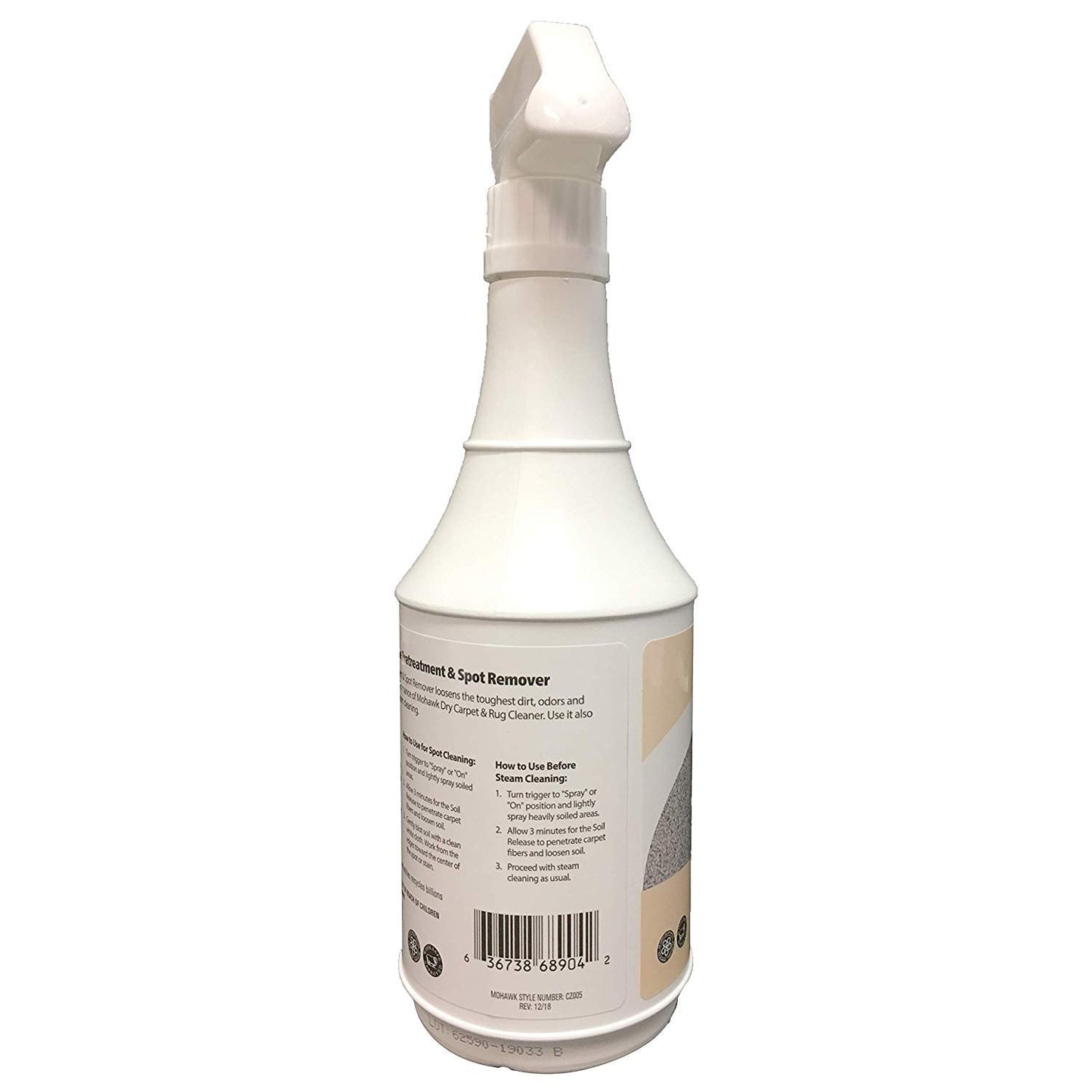 New Mohawk Floorcare Essentials Soil Release Pretreatment and Spot Remover Spray Bottle 24 oz