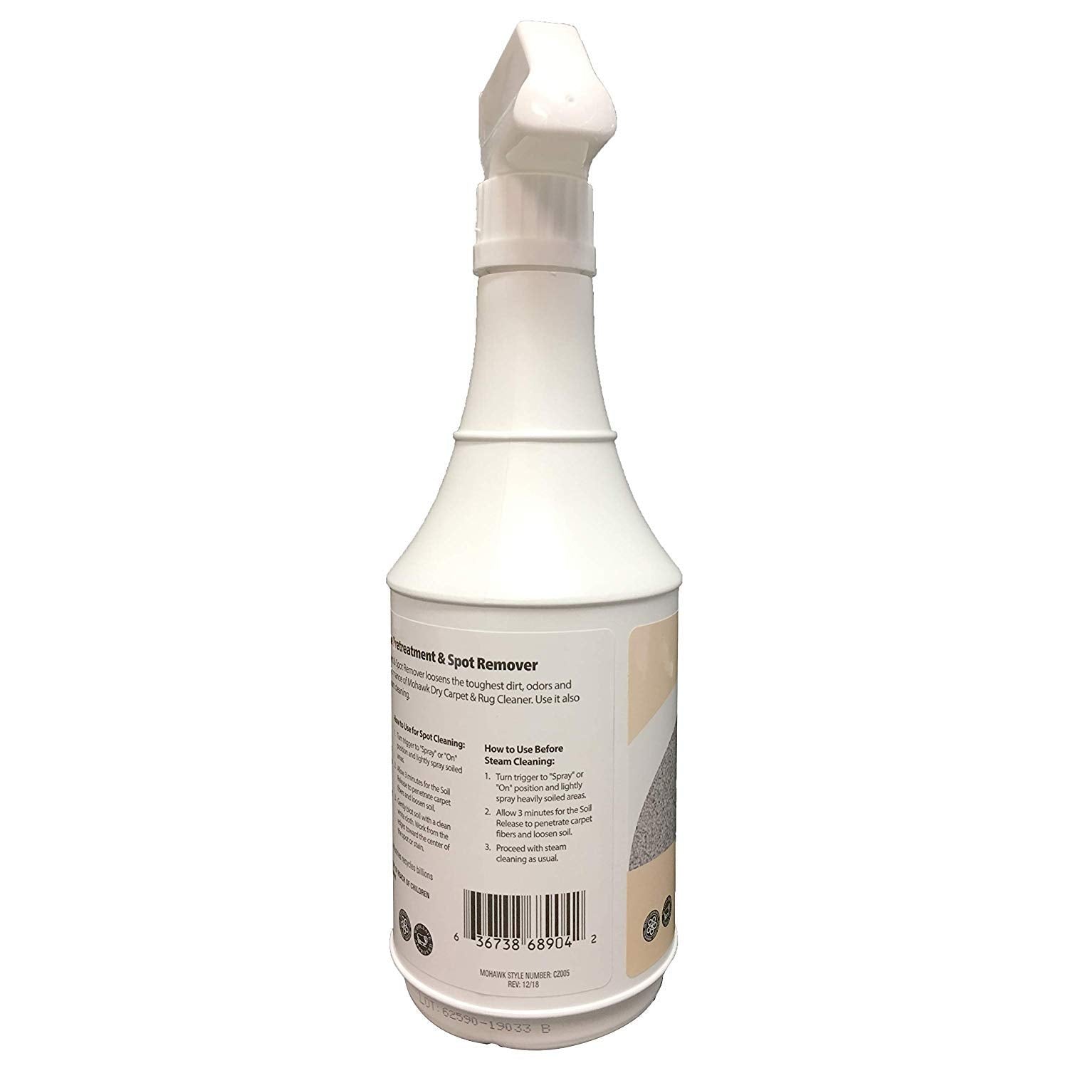 New Mohawk Floorcare Essentials Soil Release Pretreatment and Spot Remover Spray Bottle 24 oz