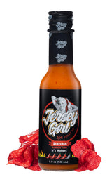 Jersey Girl Hot Sauce Co Scorchin' Hot Sauce - Made with Carolina Reaper & Dragon's Breath Peppers/2 of the Hottest Peppers in the World - All