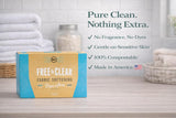 Sheets Laundry Club Dryer Sheets Free & Clear, 3-Pack, Unscented Fabric Softener, Hypoallergenic, Static & Wrinkle Reduction