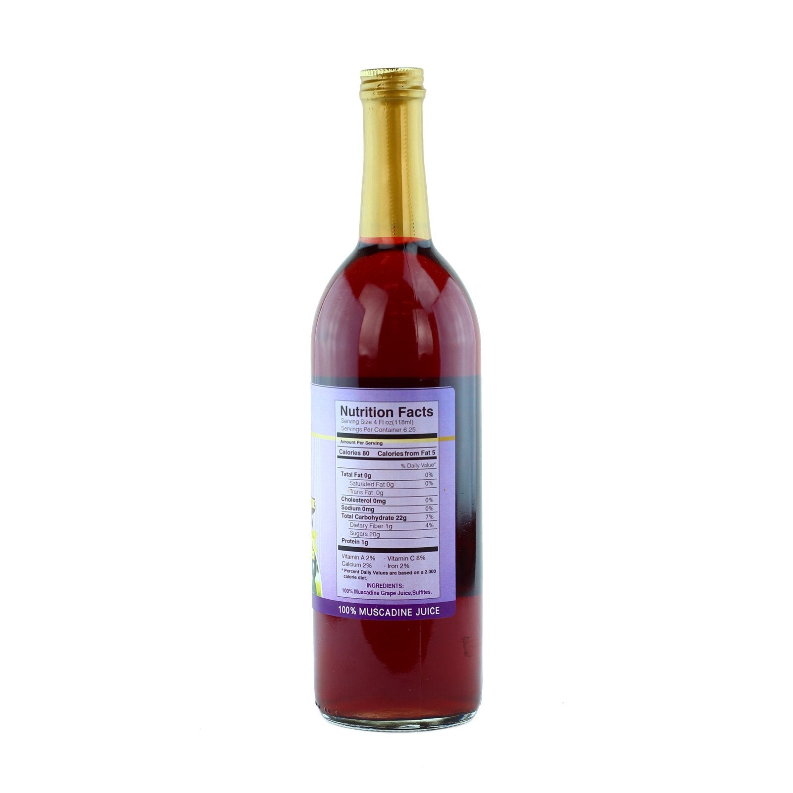 WOHO 100% pure Muscadine Cocktail Juice 25.4 oz (750ml), Powerful Antioxidants, Not From Concentrate