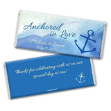 25 Nautical Wedding Favors for Guests Personalized Wrappers for Chocolate Bars (25 Pack) - Bridal Shower Favors for Guests
